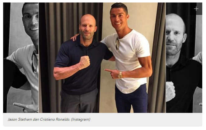 Cristian Ronaldo Memberi Kejutan Kepada Jason Statham